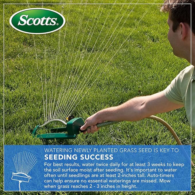 Scotts EZ Seed Patch & Repair Sun and Shade Mulch, Grass Seed, Fertilizer Combination for Bare Spots and Repair, 3.75 lb, Brown