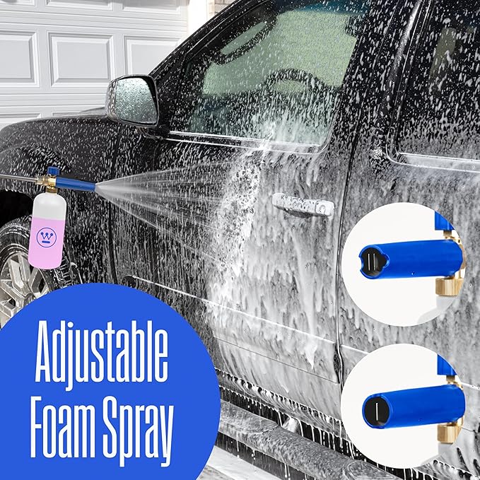 Westinghouse Foam Cannon for Pressure Washers - 3600 Max PSI, 1/4” Connector - for Gas and Electric Pressure Washers