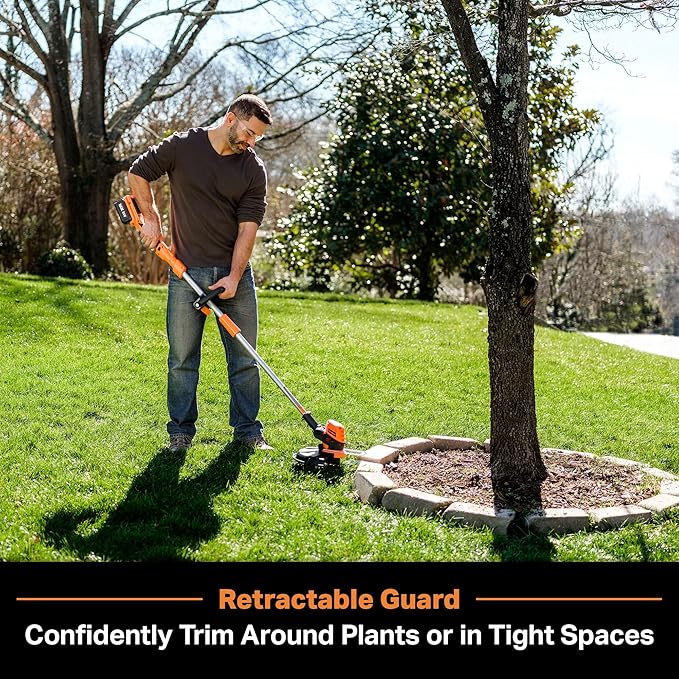 LawnMaster CLGT2412S 24V 12" Cordless String Trimmer 2.0AH Battery & Charger Included