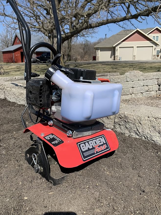 GardenTrax Mini Tiller Cultivator Powerful 33cc 2-Cycle Engine