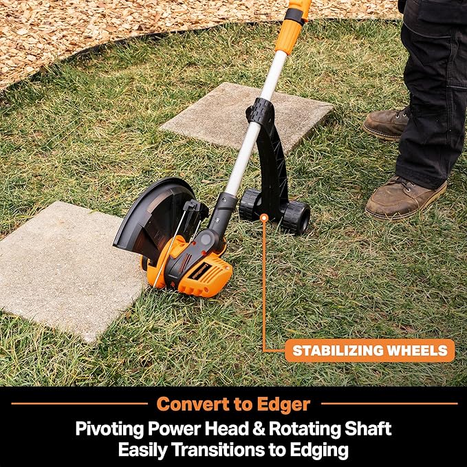 LawnMaster CLGT2410S 24V 10" Cordless String Trimmer Weed Eater 2.0AH Battery & Charger Included