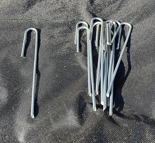 Sandbaggy 200-Pack DRIP TUBING Stakes Landscape Staples | 5 inch Length - 11 Gauge Heavy Duty | Drip Anchors | Landscape Pins | Garden Lawn Nails | Designed to Hold Drip Tubing Up to 1/2" Diameter