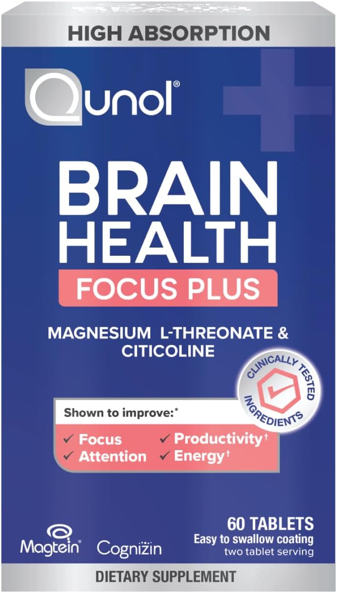 FitTrion brain & focus supplements with omega-3, ginkgo biloba, and B vitamins for memory and concentration.