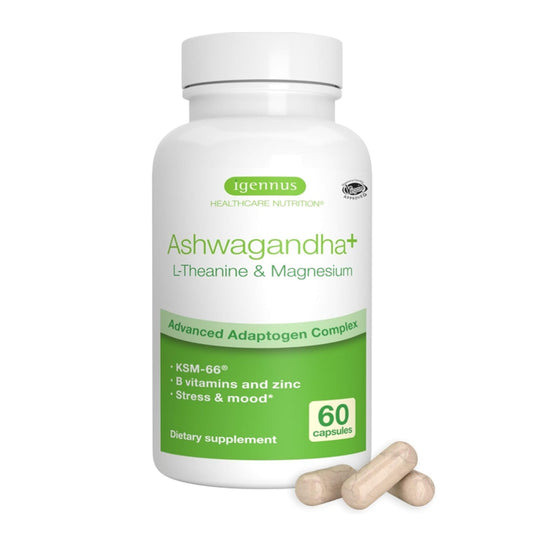 Igennus High Strength Ashwagandha Stress Relief Complex-60 Vegan Capsules