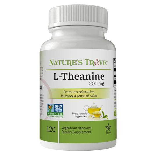 L-Theanine 200mg - 120 Vegetarian Capsules