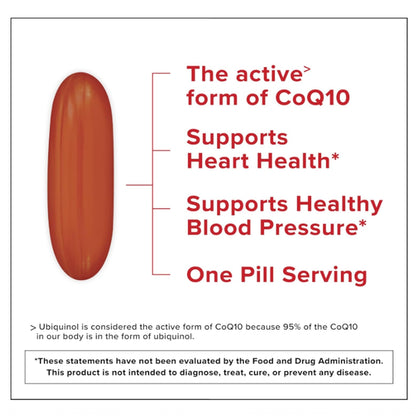 Qunol Ubiquinol CoQ10 200mg Softgels - 60 Count