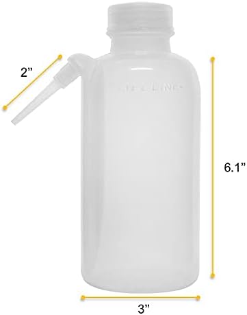 EISCO Wash Bottle, 500ml - Polyethylene - Translucent, Unbreakable - Screw Cap with Down Spout for Dispensing Liquid Labs