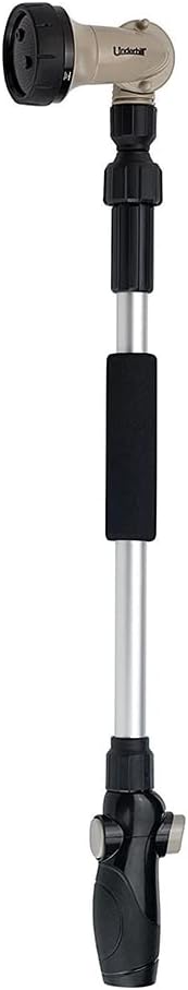 Underhill Proline Gold Series Garden Watering Extender Wand for Hose with Nozzle Sprayer Head, 3/4-Inch Thread Inlet, Jet Attachment, NG200-TW