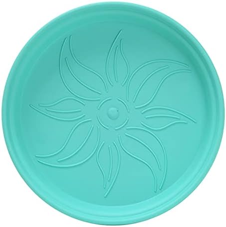 Mintra Home Garden Pots 4pk - Flowers, Herbs, Plants, Indoor, Outdoor, Colorful, Wholesale, Bulk (Teal, 17cm Diameter (6.6in))