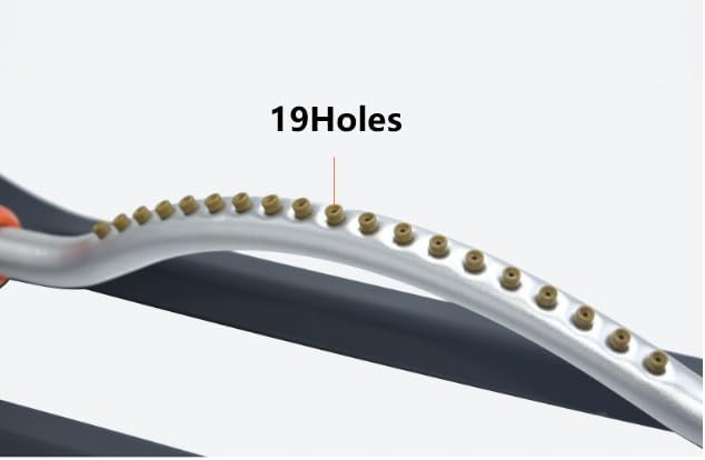 Oscillating Lawn Sprinkler with 19 Hole Brass Nozzles, Covers up to 8-10m, Includes Spray Jet Cleaning Needle