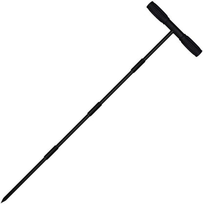 Sfcddtlg 64 Inch Metal Ground Soil Probe Rod - Adjustable Soil Sample Probe - T-Handle Septic Tank Locator for Tile Probing, Soil Compaction, Locating Underground Pipes, Landscaping, Gardening
