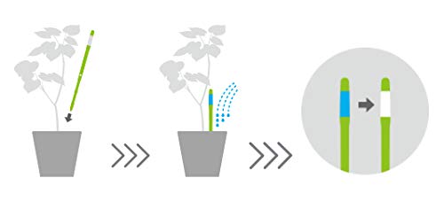 Sustee Aquameter (Medium White Refillable - Bundle of 2) - House Plant Soil Moisture Meter, Humidity Sensor Probe, Water Level Indicator - Best for Indoor Potted Plants