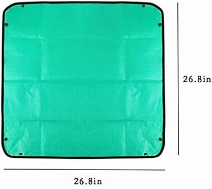 BIUWING 2PCS 26.8" x 26.8" Plant Repotting Mat Waterproof Transplanting Mat Indoor Succulent Potting Mat Portable Gardening Soil Changing and Watering mat Square and Foldable Garden mat