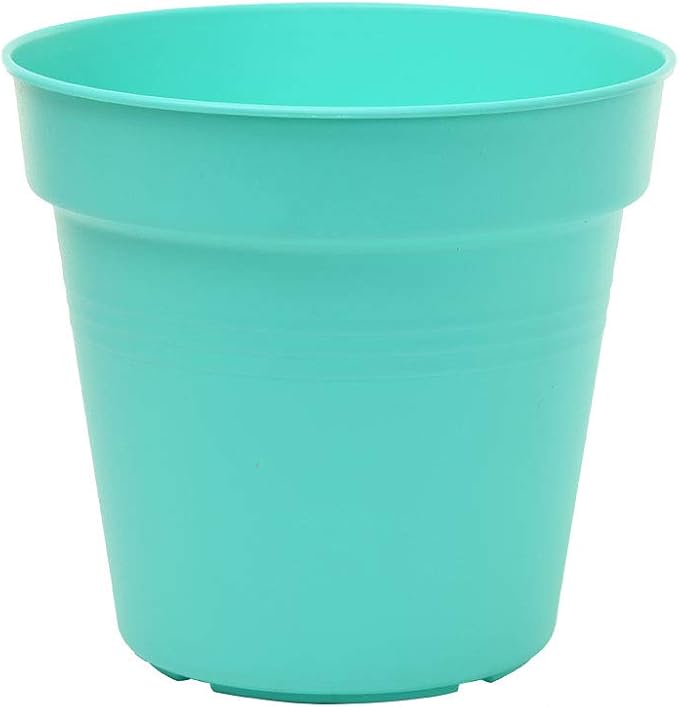 Mintra Home Garden Pots 4pk - Flowers, Herbs, Plants, Indoor, Outdoor, Colorful, Wholesale, Bulk (Teal, 19cm Diameter (7.5in))