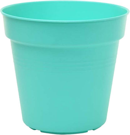 Mintra Home Garden Pots 4pk - Flowers, Herbs, Plants, Indoor, Outdoor, Colorful, Wholesale, Bulk (Teal, 19cm Diameter (7.5in))