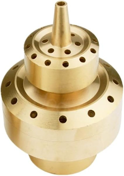 Hooshing Brass Fountain Nozzle 1.5" DN40 Column Water Spray Nozzles Sprinkle Spary Heads Spring Outdoor Garden Pond Park