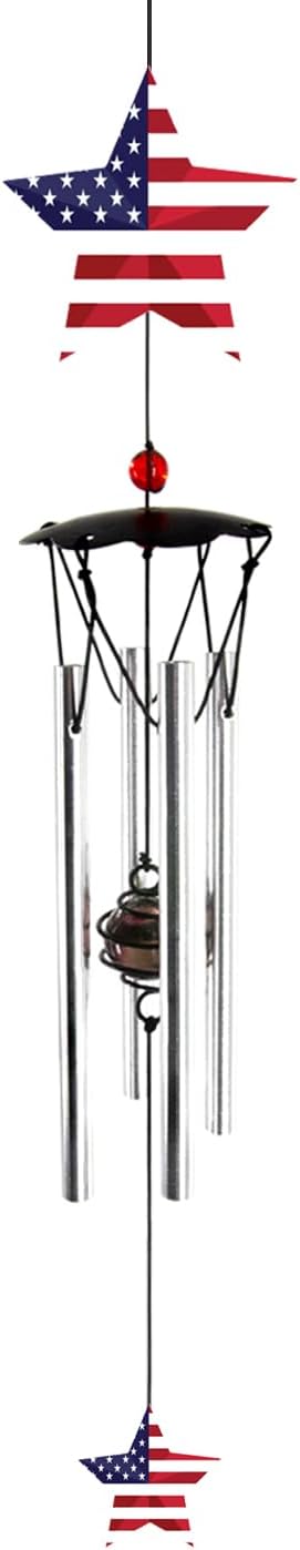 Wind Chimes for Outside 24" Wind Chime Outdoor Veteran Gifts for Home Patio Outdoor Windchimes Outdoors Small Wind Chimes for Outside -Christmas Birthday,