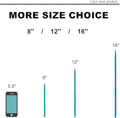 HOPELF 50 Pack 12" Bamboo Plant Stakes for Wood Garden Sticks，Wooden Plant Supports，Indoor Gardening Plant Supports，Floral Plant Support ，Potted Plants，Crafts, More Size Choices 8"/12"/16"