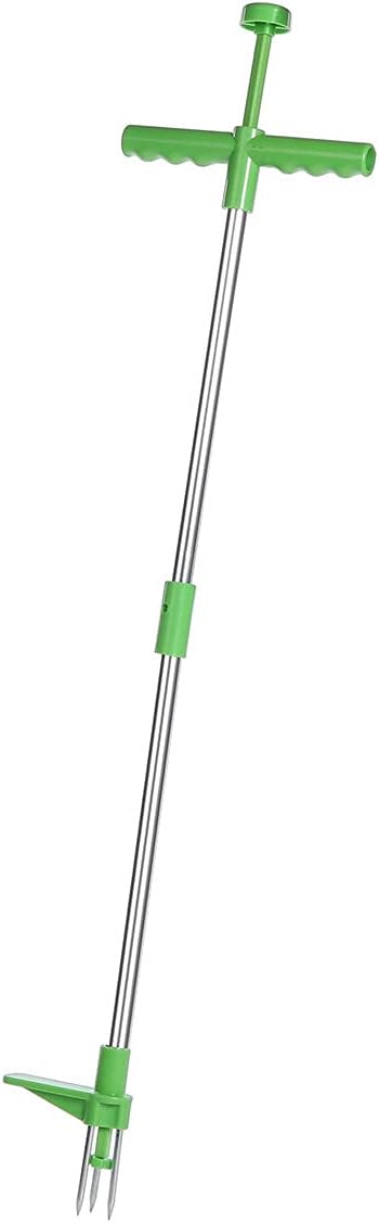 Portable Long Handled Lightweight Claw Weeder Durable Manual Outdoor Stand Up Garden Lawn Weed Puller Root Remover