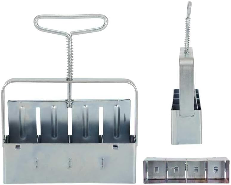 Soil Block Maker 6-Piece Set, Includes 2-Inch 4-Cell And 3/4-Inch 20-Cell Soil Block Makers, 3 Types Of Seed Pins, Growth Tweezers, Handheld Tools For Seed Starting In Greenhouse, Garden, And Farm Use