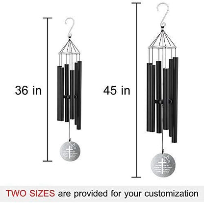 Personalized Memorial Wind Chimes for Loss of a Loved One Prime, Customized Sympathy Wind Chimes, Bereavement/Memorial/Sympathy Gift in Memory of Loved One Loss of Mother Father Condolence Remembrance