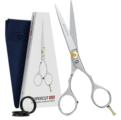 Suvorna hair scissors professional - hair cutting scissors to cut hair - barber shears for hair cutting- 6.5" Stainless Steel hair shears for women, men - hair cutting shears for barber and salon