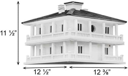 Clubhouse Bird House with Decorative Post Mounting Bracket