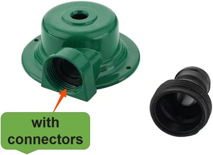 Heavy Duty Metal Lawn Sprinkler – 360° Adjustable Automatic Garden Sprinkler for Small to Medium Yards, Grass, Patio & Flower Beds – Durable Outdoor Water Irrigation System 2-Pack