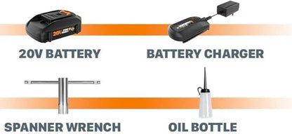 Worx 20V JawSaw Cordless Chainsaw Power Share - WG320 (Battery & Charger Included)