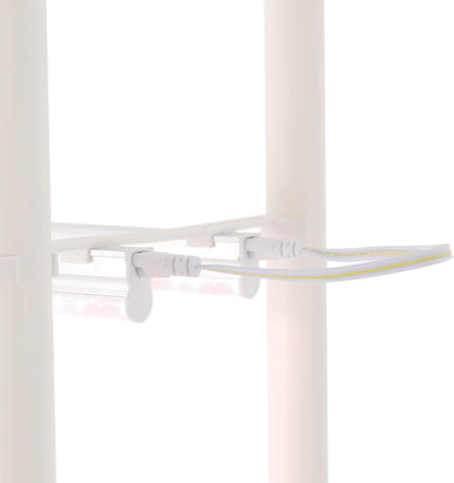 4-Tier Hydroponic Growing Tower Hydroponics Growing System Kit Indoor Outdoor Gardening System with 8.45-Gallon Water Tank & LED Vertical Garden Planter Kits for Homes, Commercial, Botanical Gardens