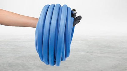 BluSeal Hot/Cold Water Rubber Garden Hose, 100% Rubber, Ultra-Light, Super Strong, 500 PSI, 50F to 190F Degrees, High Strength Polyester Braided (5/8" x 10')