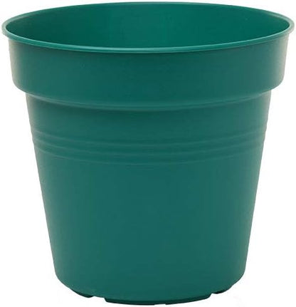 Mintra Home Garden Pots 4pk - Flowers, Herbs, Plants, Indoor, Outdoor, Colorful, Wholesale, Bulk (Forest Green, 13cm Diameter (5in))