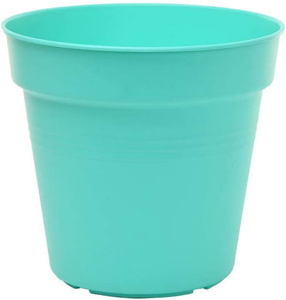 Mintra Home Garden Pots 4pk - Flowers, Herbs, Plants, Indoor, Outdoor, Colorful, Wholesale, Bulk (Teal, 17cm Diameter (6.6in))