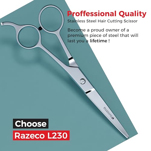 Suvorna 6.5" Hair Scissors Professional - barber scissors to cut hair - Extremely Sharp Hair Cutting Scissors for Hair Cutting - Right Hand Hair Shears for Women, Men and Adults.