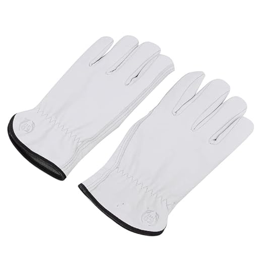 Leather Work Gloves, Gardening Gloves for Women and Men, Soft and Thin Goatskin Garden Gloves for Outdoor Yard Garden, XXL