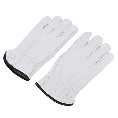 Leather Work Gloves, Gardening Gloves for Women and Men, Soft and Thin Goatskin Garden Gloves for Outdoor Yard Garden, XXL