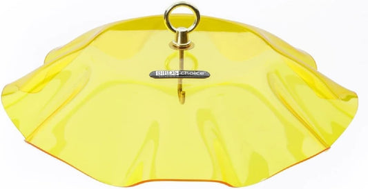 Birds Choice WGYELLOW Weatherguard, Weather-Resistant Acrylic Bird Feeder Weatherguard, 13", Yellow…