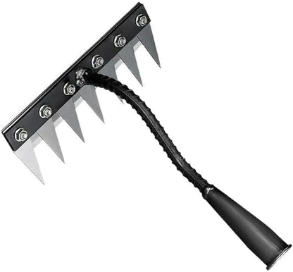 Gardenia Iron Weeding Rake, 2025 Gardenia Iron Weeding rake, Ironrake The Heavy-Duty Irons Weedings Rakes,Irons Rakes for Gardening and Weedings (5 Teeth) (7 Teeth)