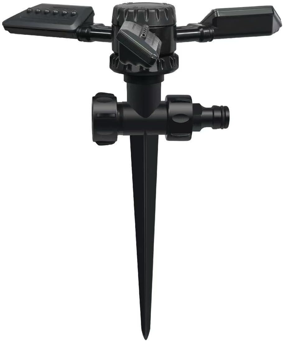 Sprinkler for Yard, Automatic Water Sprayer Irrigation for Garden, 360 Degree Rotating Lawn Sprinkler Coverage, Adjustable Angle Water Sprinklers for Yard Lawn Greenhouse Vegatable Watering