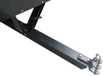 Yard Commander - 400LB Heavy Duty Tow Behind ATV Trailer Steel Dump Cart - 10-Cubic Feet Capacity - Garden Utility Trailer - Trailers with Removable Tailgate for Riding Lawn Mower Tractor