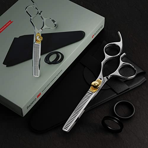 Suvorna 6.5” Thinning Shears for Hair Cutting, Trimming and Styling. Stainless Steel Texturizing Shears, blending shears and Layering Scissors for Cutting Hair for Women, Men and Adults