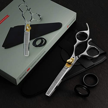 Suvorna 6.5” Thinning Shears for Hair Cutting, Trimming and Styling. Stainless Steel Texturizing Shears, blending shears and Layering Scissors for Cutting Hair for Women, Men and Adults