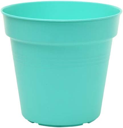Mintra Home Garden Pots 4pk - Flowers, Herbs, Plants, Indoor, Outdoor, Colorful, Wholesale, Bulk (Teal, 11cm Diameter (4.3in))