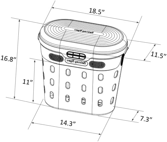 Vego Garden In-Ground Worm Composter Outdoor Farm Compost Bin 8 Gallons BPA-Free Composting System for Raised Garden Beds Lime, Twin Pack