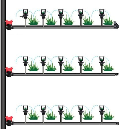 Low Flow Wobbler Sprinkler, Spray Diameter of 35 to 40 Feet, 1/2 Inch Male Pipe Thread（Green）