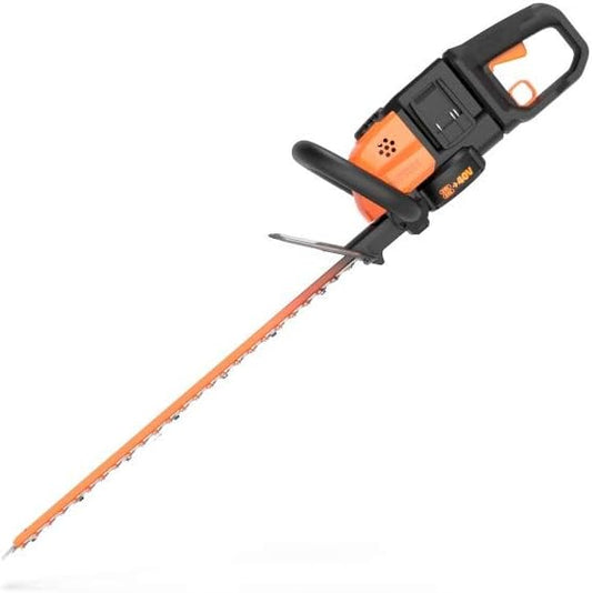 WORX WG284.9 26" 40V Cordless Hedge Trimmer, Electric Hedge Trimmer with Dual-Action Blades, Brushless Bush Trimmer with 180° Rotating Handle, 2 Batteries & Charger Not Included