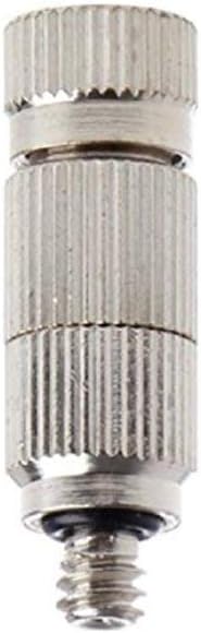 Metalwork 10 Pcs Stainless Steel Misting Nozzles For Outdoor Cooling Misting System, High Pressure Anti Drip Cleanable, 3/16" Thread (0.2mm)