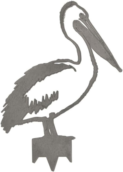 METALBIRD - Pelican - Outdoor Tree Ornaments in Corten Steel - Metal Art Proudly Made in The USA