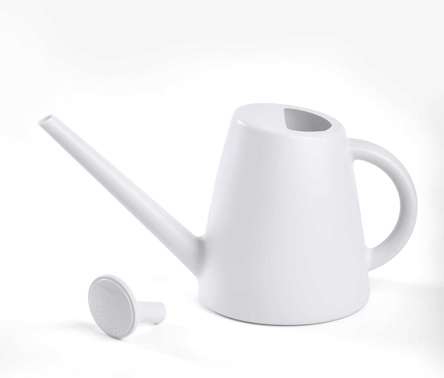 ZXJ Plant Watering Cans for Indoor and Outdoor Home Garden Plants - with Long Spout - White - 1/2 Gallon