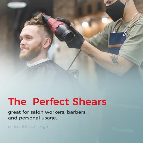 Suvorna 6.5" Hair Scissors Professional - barber scissors to cut hair - Extremely Sharp Hair Cutting Scissors for Hair Cutting - Right Hand Hair Shears for Women, Men and Adults.